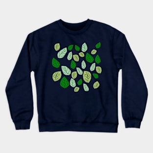 Leaves print Crewneck Sweatshirt